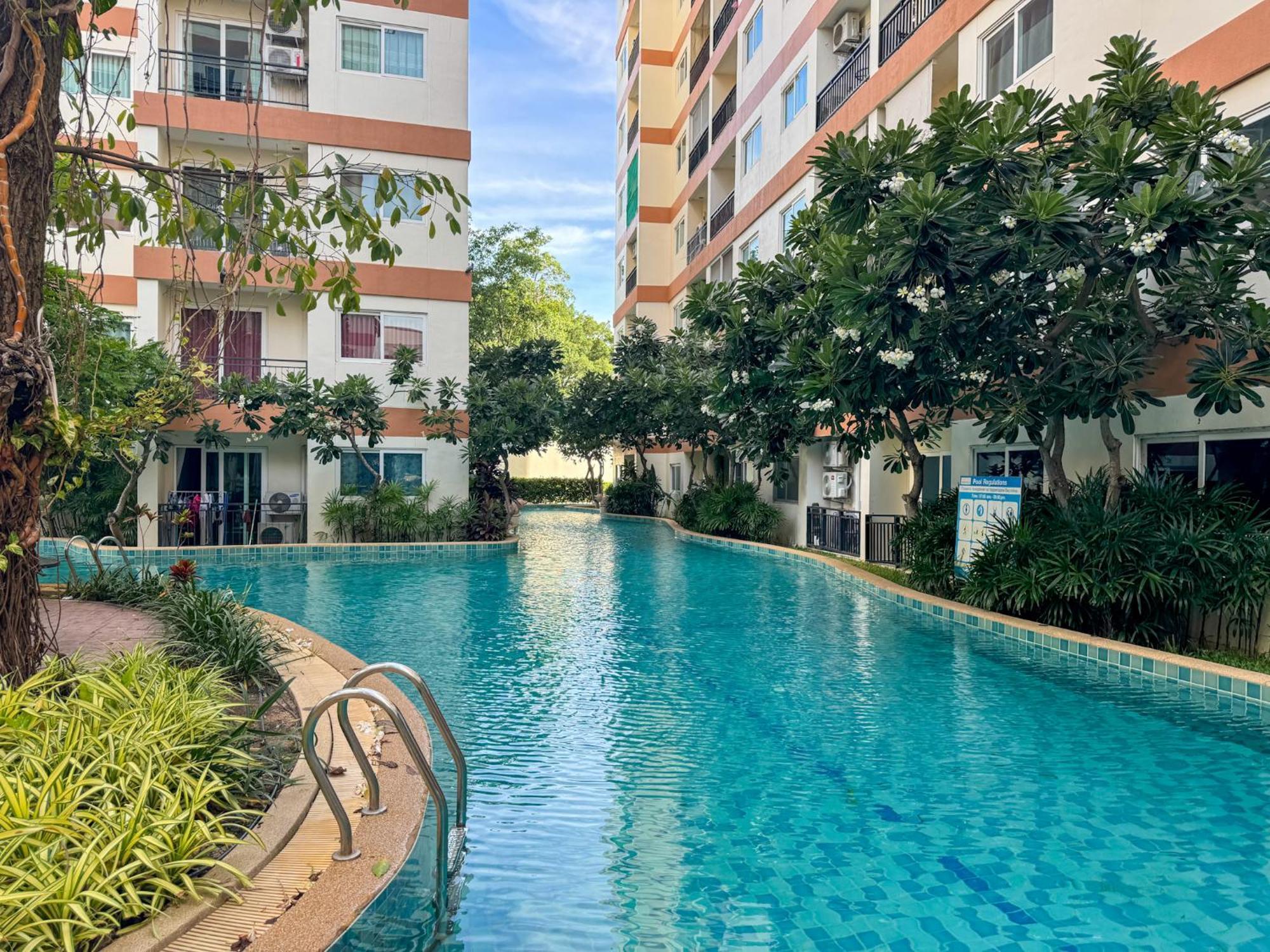卧室直达泳池 全网最低价 到中天海滩5分钟 Bãi biển Jomtien Ngoại thất bức ảnh